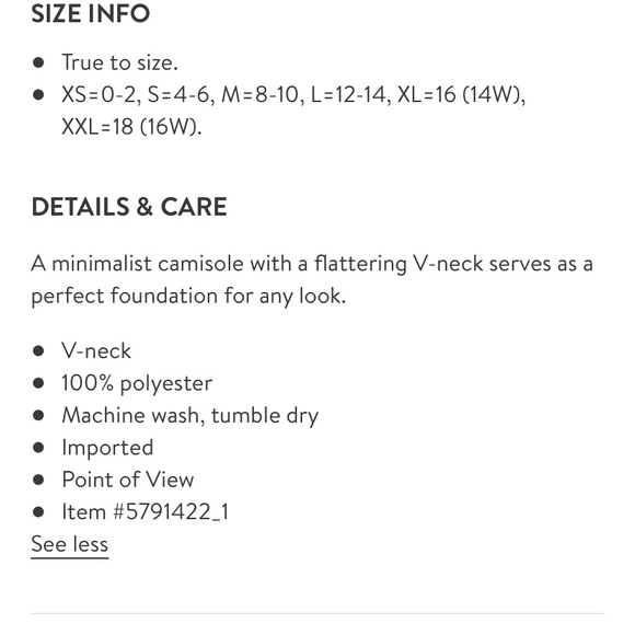 Halogen V Neck Floral Camisole - Picture 5 of 12